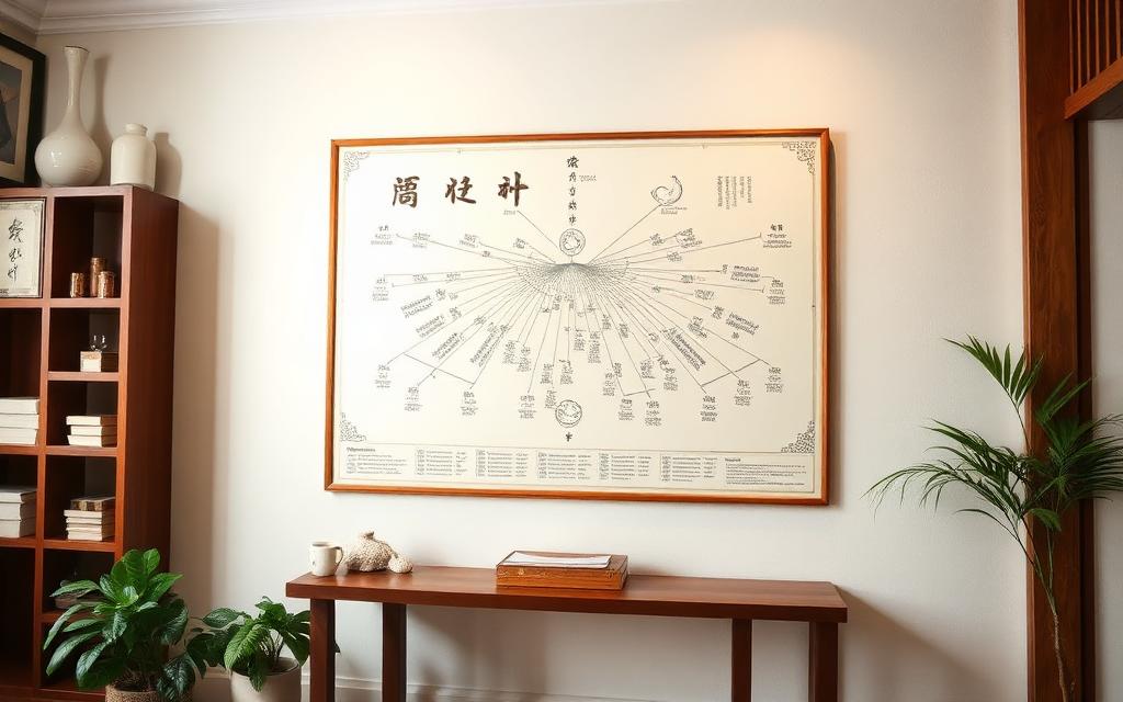 中醫針灸經絡圖 - 十二正經 中醫針灸經絡圖掛畫 - 十二正經穴位圖解 - 針灸減肥失眠面癱調理